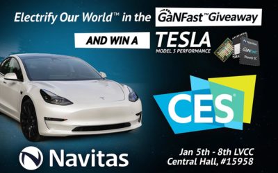 Navitas at CES 2022: “Electrify Our World™” – and Win a Tesla!