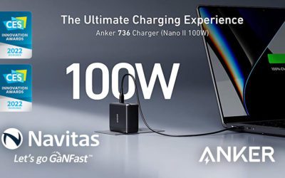 Navitas and Anker Celebrate CES Innovation Awards with 100W GaNFast™ Charger